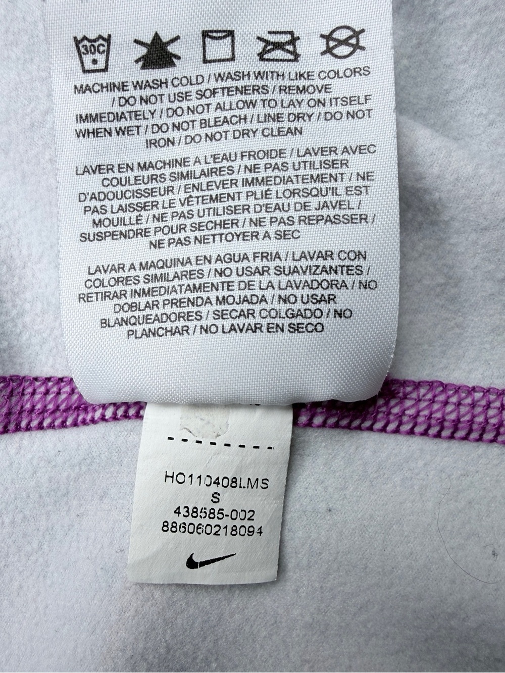 Nike Women's Pro Combat Dri-Fit Fitted Patterned Half-Zip Pullover - Picture 10 of 10